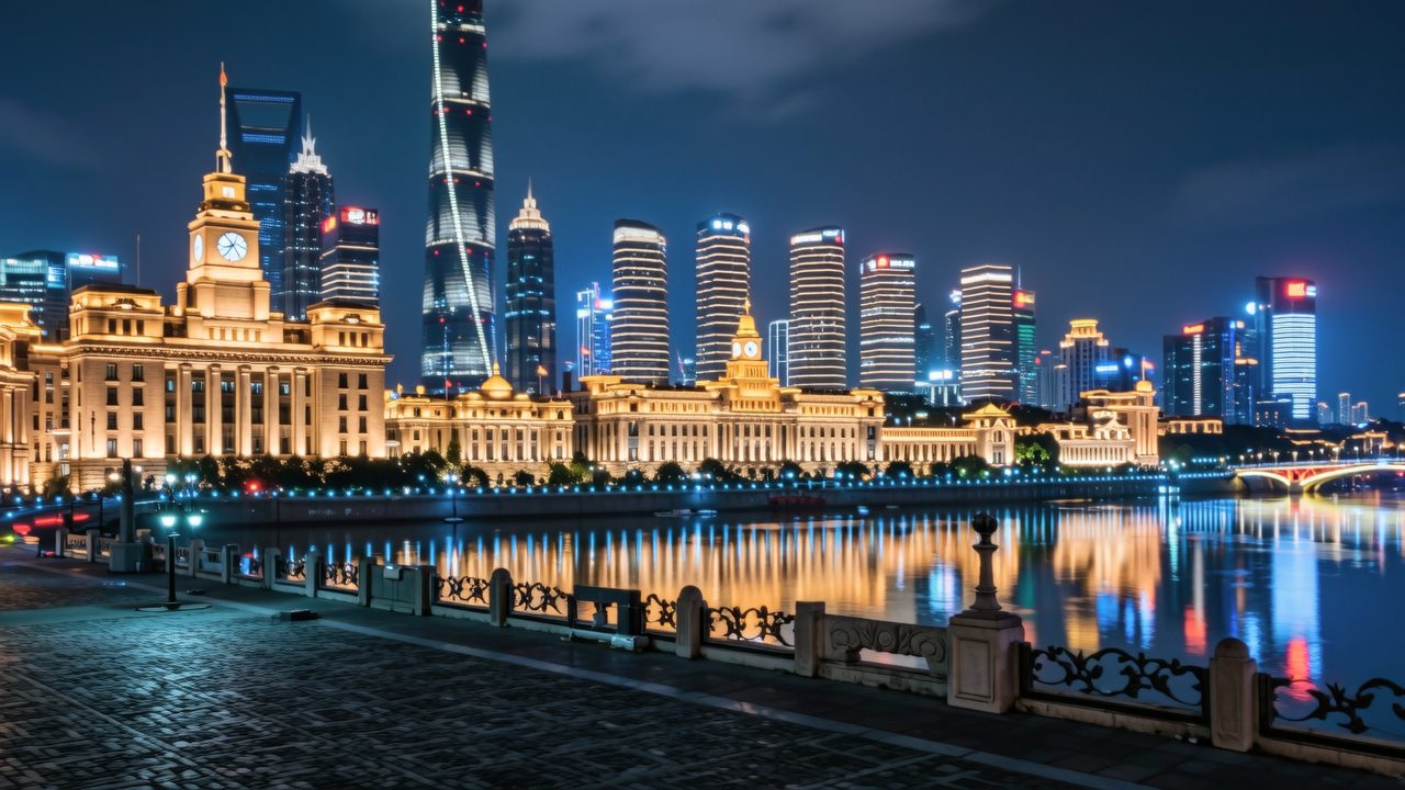 Shanghai skyline across the Huangpu River
