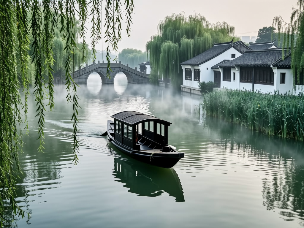 Xixi Wetland Boat Visit