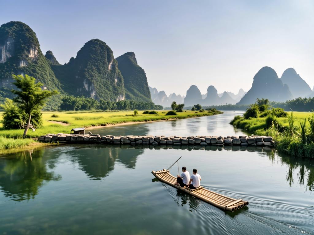 Yulong River Bamboo Rafting