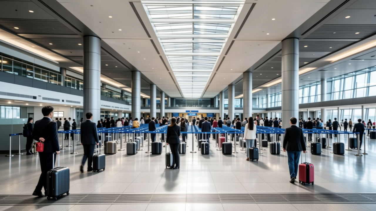 China 240-hour visa-free transit: arrivals immigration hall